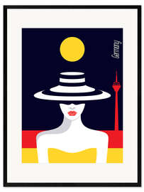 Ingelijste kunstdruk Stylish journey - Germany
