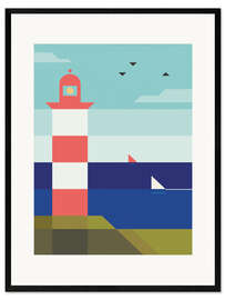 Plakat artystyczny premium w ramie Lighthouse