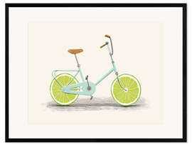 Framed art print Lime Bike