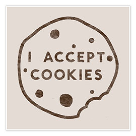 Poster I accept cookies