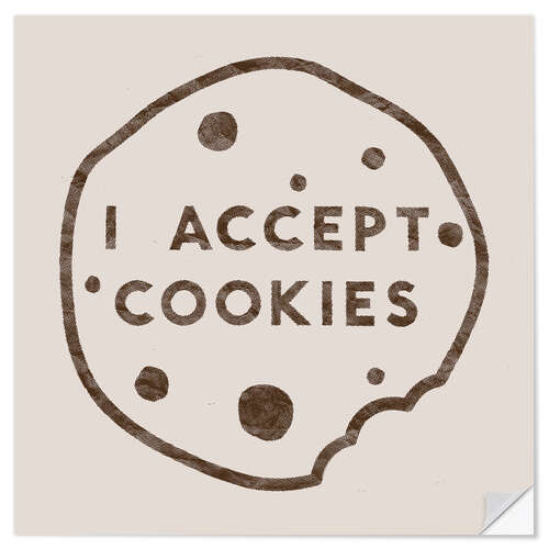 Vinilo para la pared I accept cookies