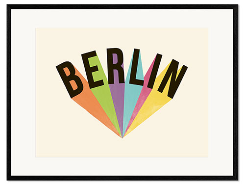 Ingelijste kunstdruk Berlin