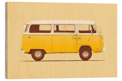 Puutaulu Yellow van