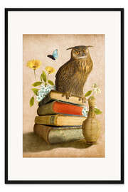 Gerahmter Kunstdruck Wise Owl
