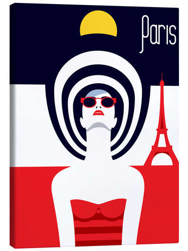 Lienzo Viaje con estilo - París