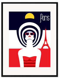 Framed art print Stylish travel - Paris