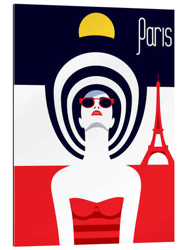 Stampa su plexi-alluminio Viaggio elegante - Parigi