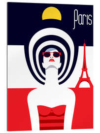 Stampa su plexi-alluminio Viaggio elegante - Parigi