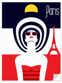 Wandsticker Stilvolle Reise - Paris