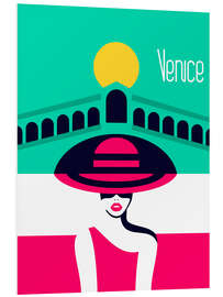 Foam board print Stylish journey - Venice