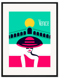 Gerahmter Kunstdruck Stilvolle Reise - Venedig