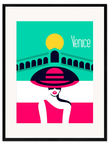Impresión de arte enmarcada Viaje con estilo - Venecia