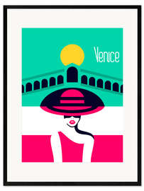 Kehystetty taidepainatus Stylish journey - Venice