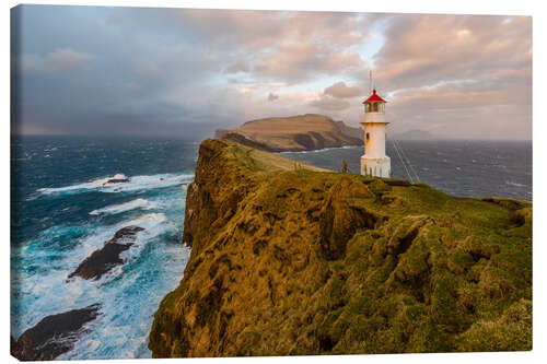 Quadro em tela Lighthouse in the storm