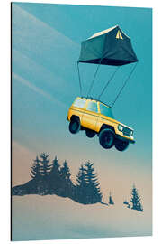 Magnettafel Offroad Reise mit Zelt