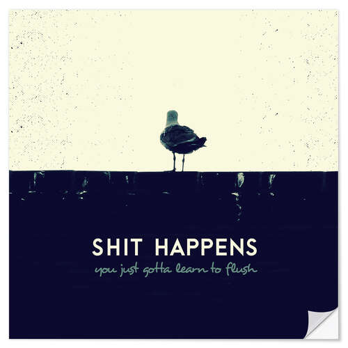 Självhäftande poster Shit Happens