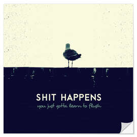 Wandsticker Shit Happens