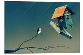 Quadro em PVC Flying Bird House