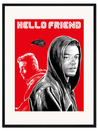 Gerahmter Kunstdruck Mr. Robot tv serie inspired