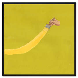 Gerahmter Kunstdruck Bürste zerrisen