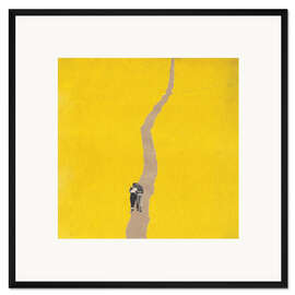 Gerahmter Kunstdruck Paar auf dem Pfad