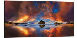 Tableau en aluminium Dream beach Cape Farewell Whanganui New Zealand