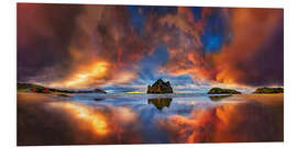 Foam board print Dream beach Cape Farewell Whanganui New Zealand