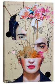 Stampa su tela  Frida Kahlo per principianti - Loui Jover
