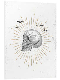 Foam board print Skull illustration