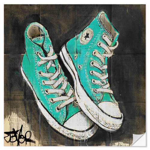 Wall sticker My turquoise shoes