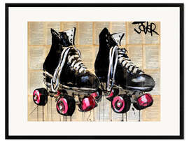 Framed art print Roller skates