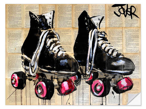 Naklejka na ścianę Roller skates