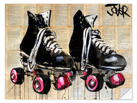 Naklejka na ścianę Roller skates