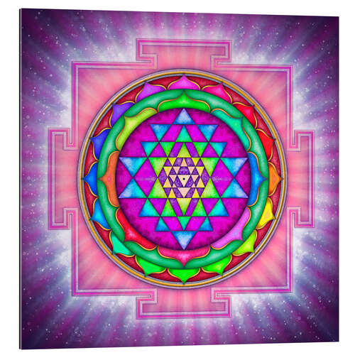 Gallery print Shining Sri Yantra Mandala