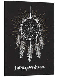 Magnettafel Fange deine Träume (englisch)