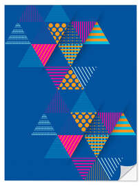 Selvklebende plakat Geometry Graphic Art