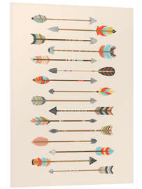 Foam board print Arrow illustration