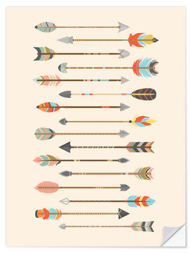 Vinilo para la pared Arrow illustration