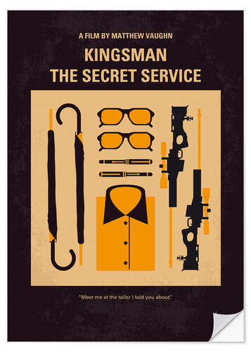 Selvklebende plakat Kingsman