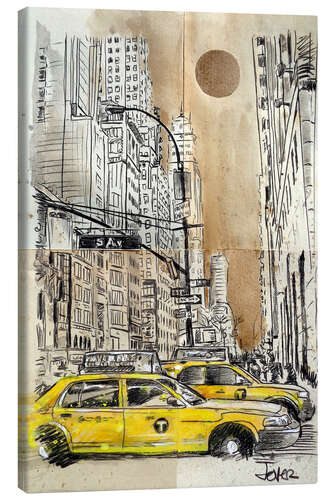 Leinwandbild Skizze der 5th Avenue