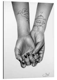 Magnettafel Handstudie