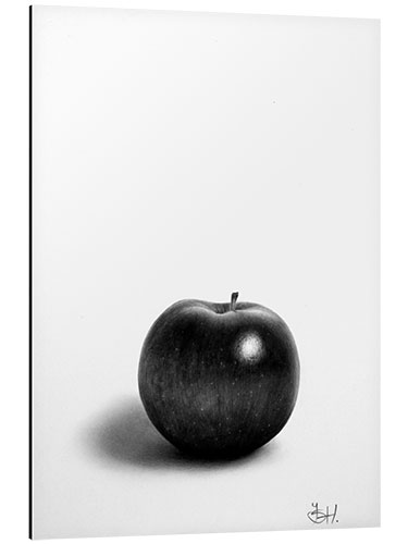 Aluminium print Apple Sketch