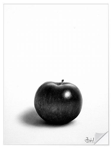 Selvklebende plakat Apple Sketch