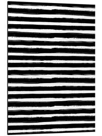 Magnettafel Schwarz weiß gestreift