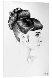 Foam board print Audrey Hepburn III