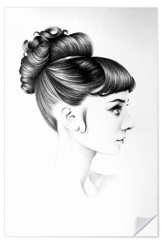 Wall sticker Audrey Hepburn III