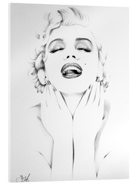 Acrylic print  Marilyn Monroe - Ileana Hunter
