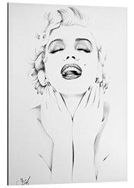 Tableau en aluminium Marilyn Monroe II