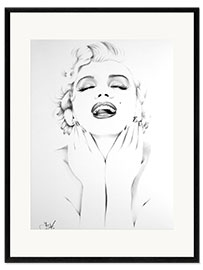 Impresión de arte enmarcada Marilyn Monroe II