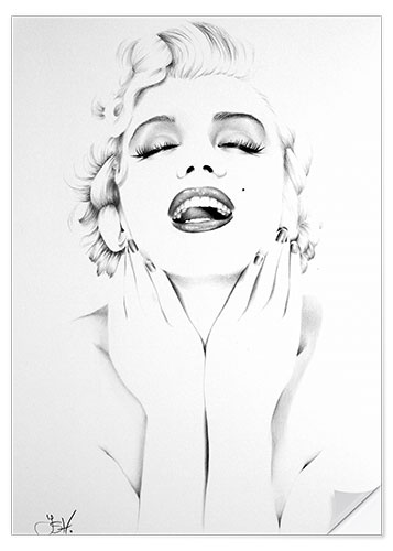 Selvklebende plakat Marilyn Monroe II